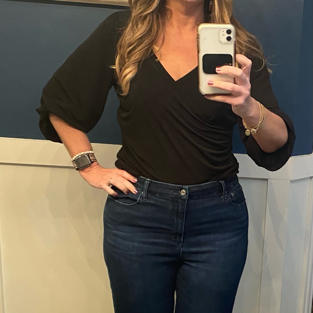 Torrid Black Wrap Bodysuit